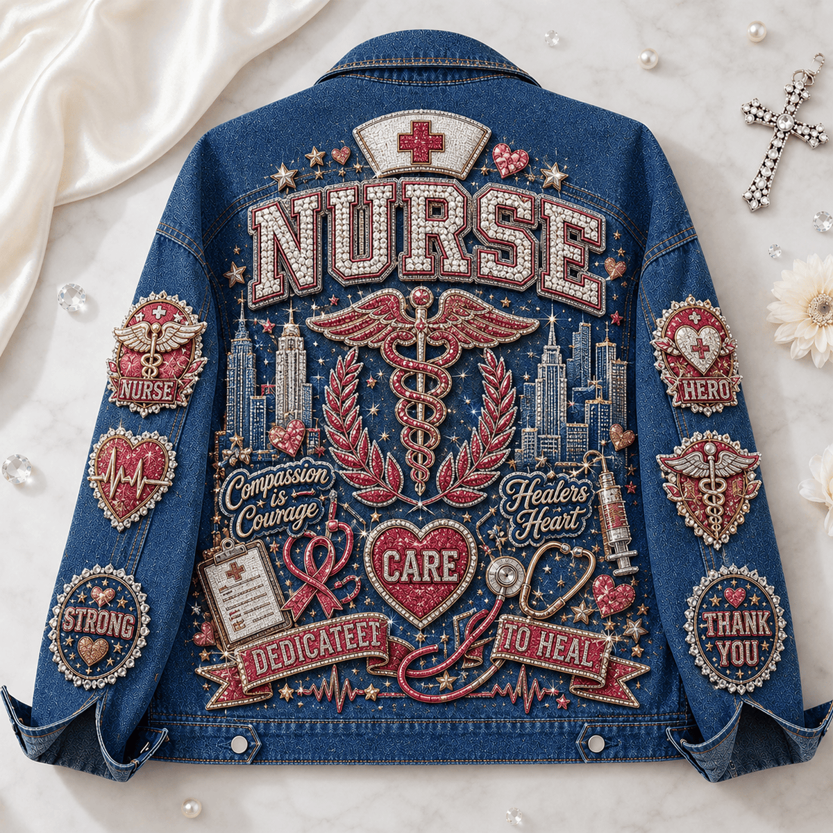 Premium NURSE Denim Jacket PTKL