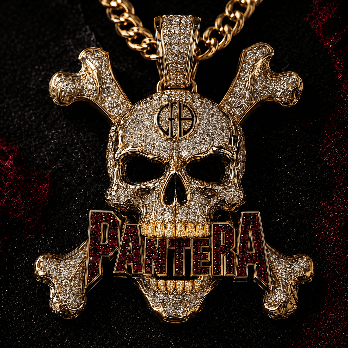PTR Solid Gold Chain with Diamond Pendant TMH