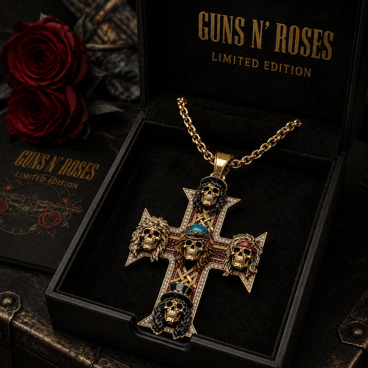 GNR Solid Gold Chain with Diamond Pendant TMH