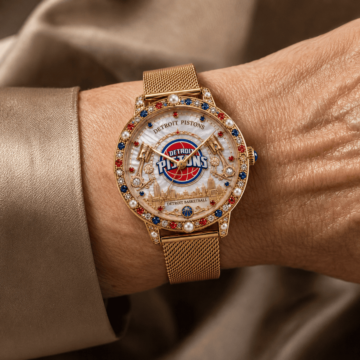 DTP Premium Detroit Pistons Watch NTVA