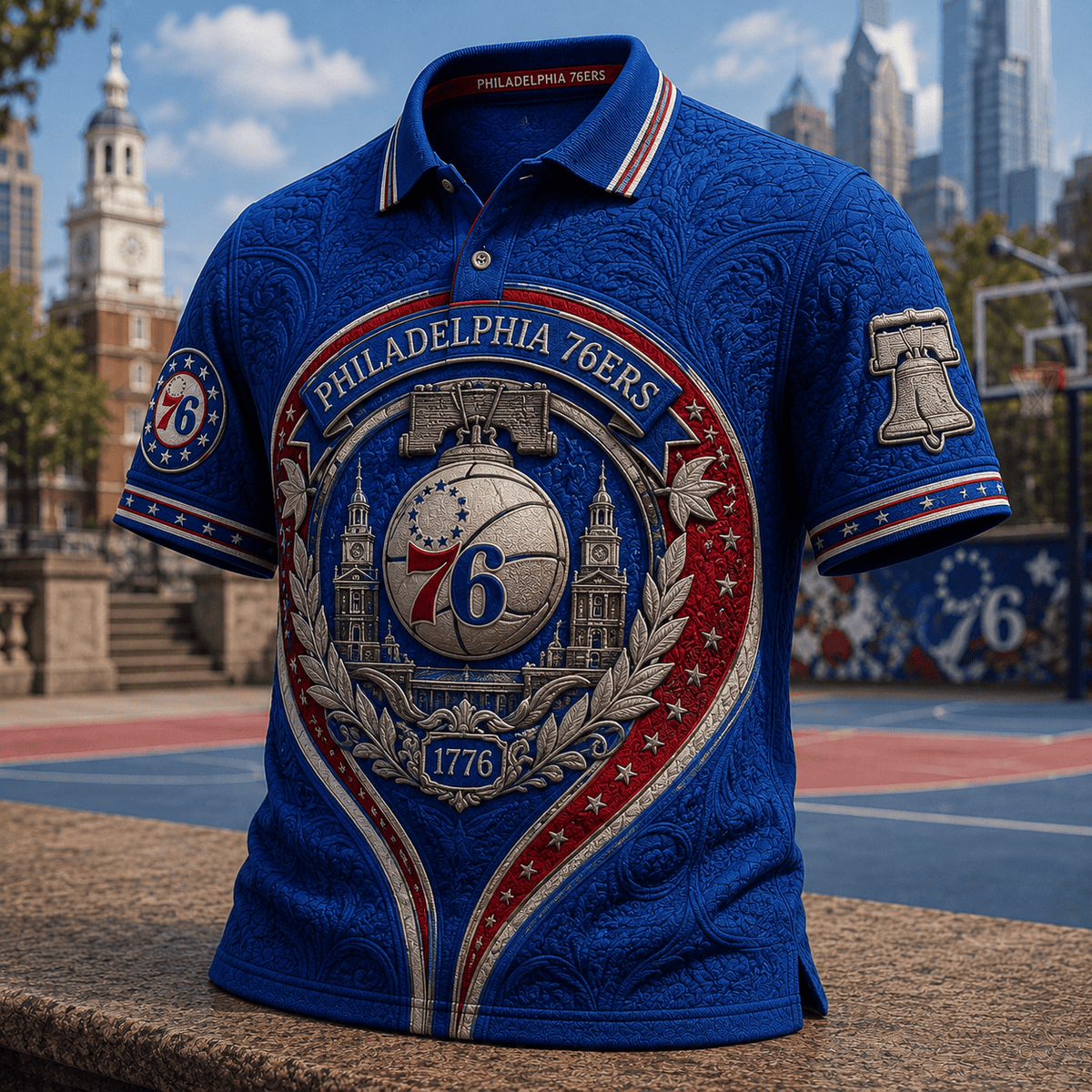 PREMIUM PL76 EMBOSS POLO SHIRT DBD