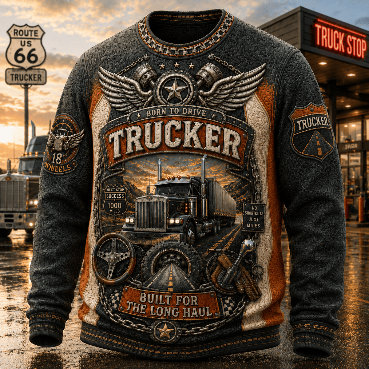 PREMIUM TRUCK 3D EMBOSS SHIRT NTNA