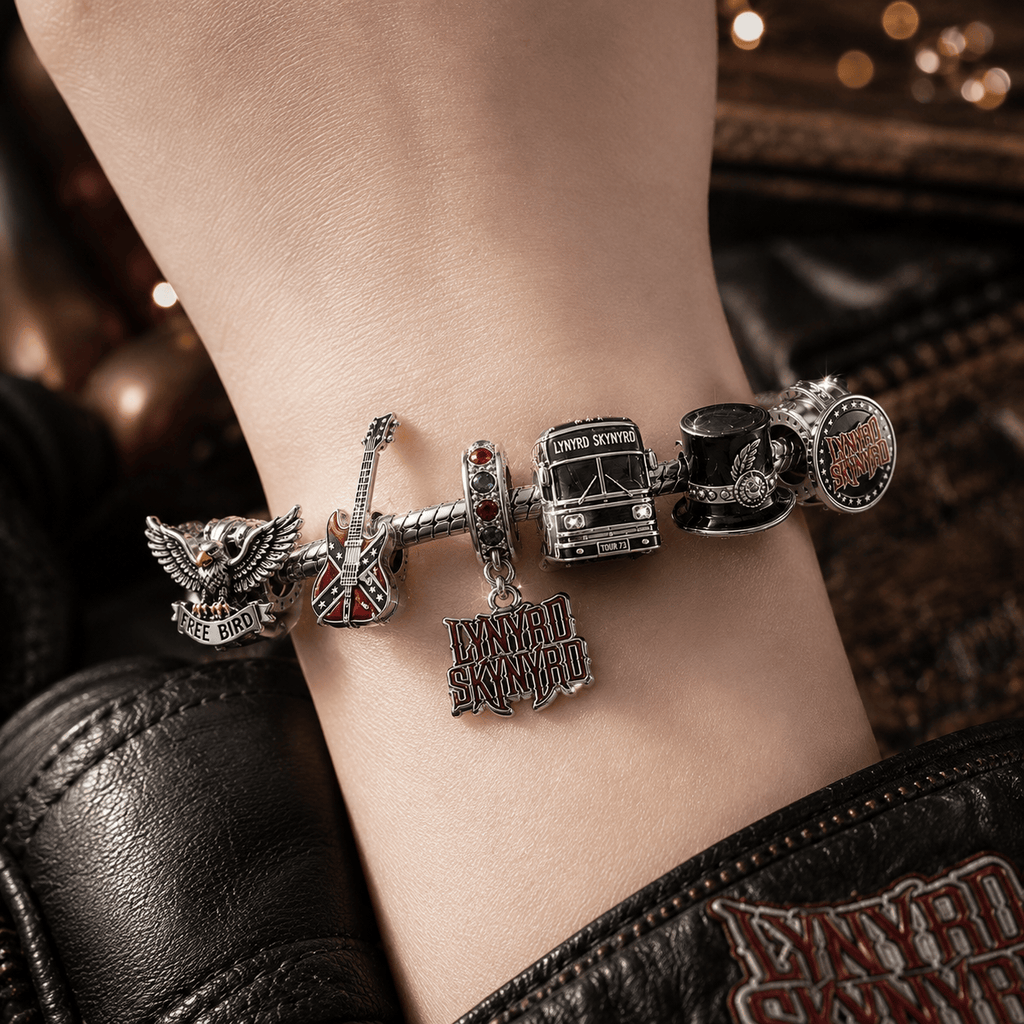 LNSN Silver Charm Bracelet Set PNPA