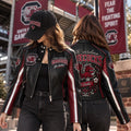 Premium SCG Cropped Leather Zipper Jacket PVNA
