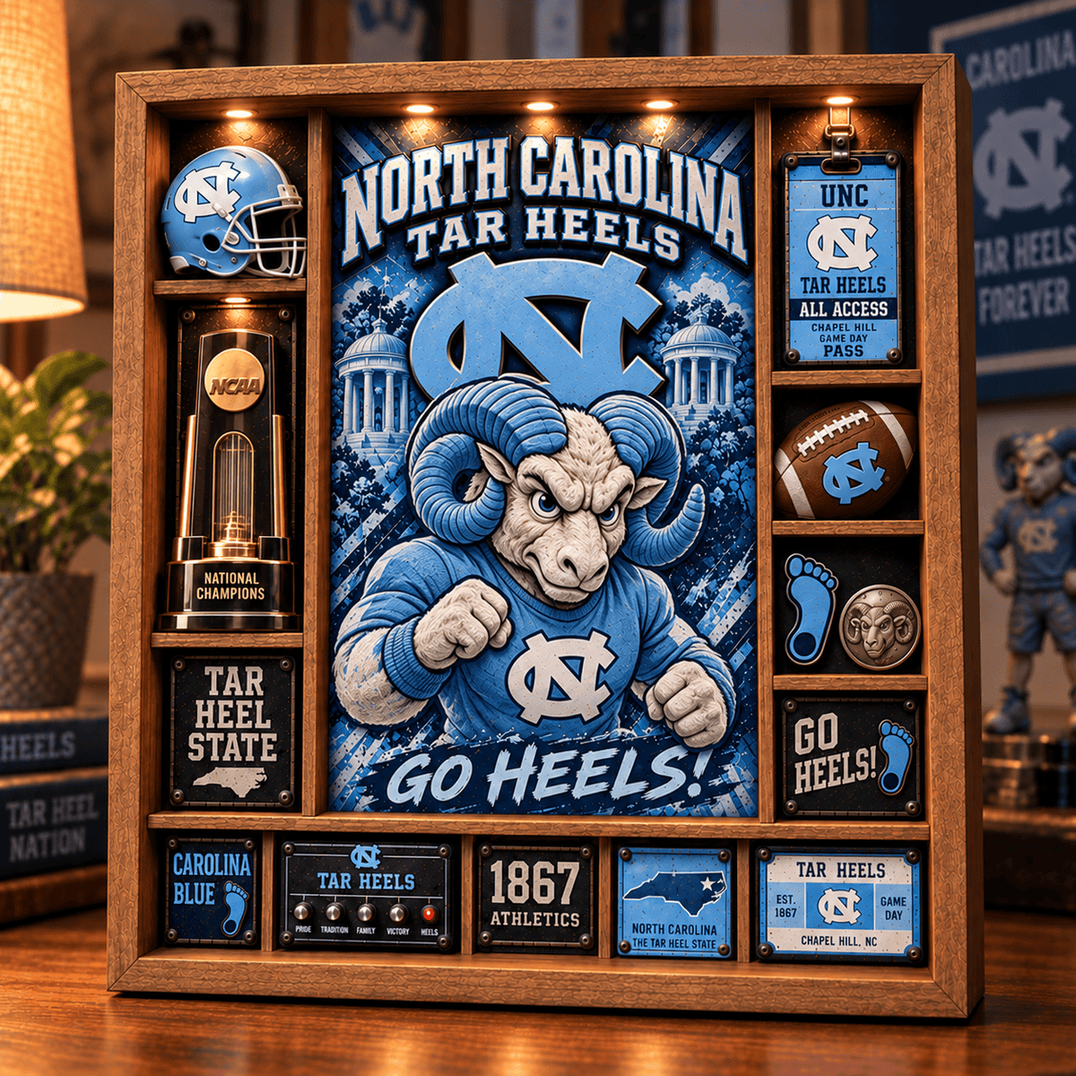 UNC Premium Shadow Box PVNA
