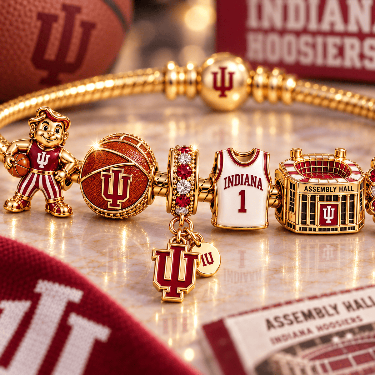 IDH Gold Charm Bracelet Set TTTT