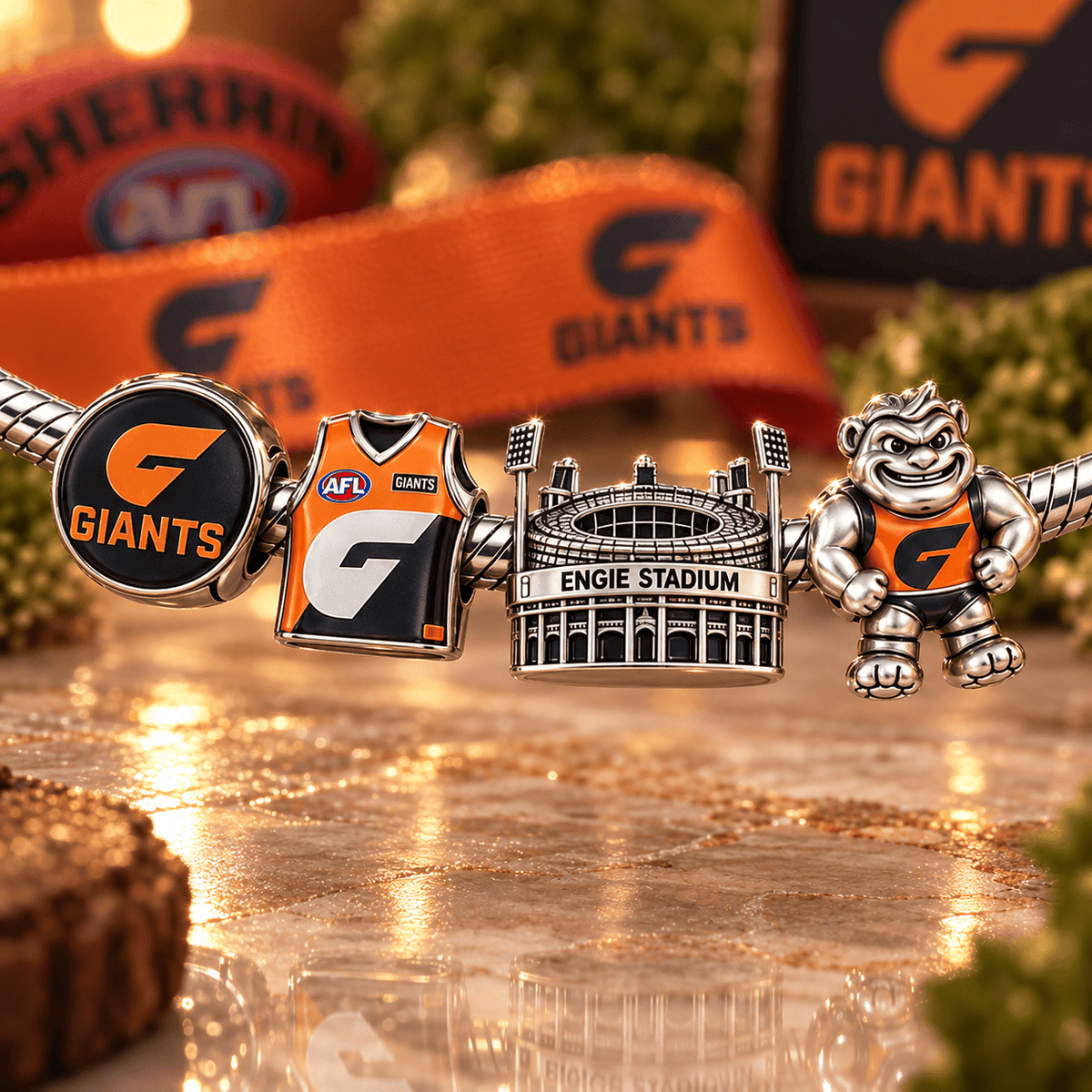 GWS Gold Charm Bracelet Set VTH