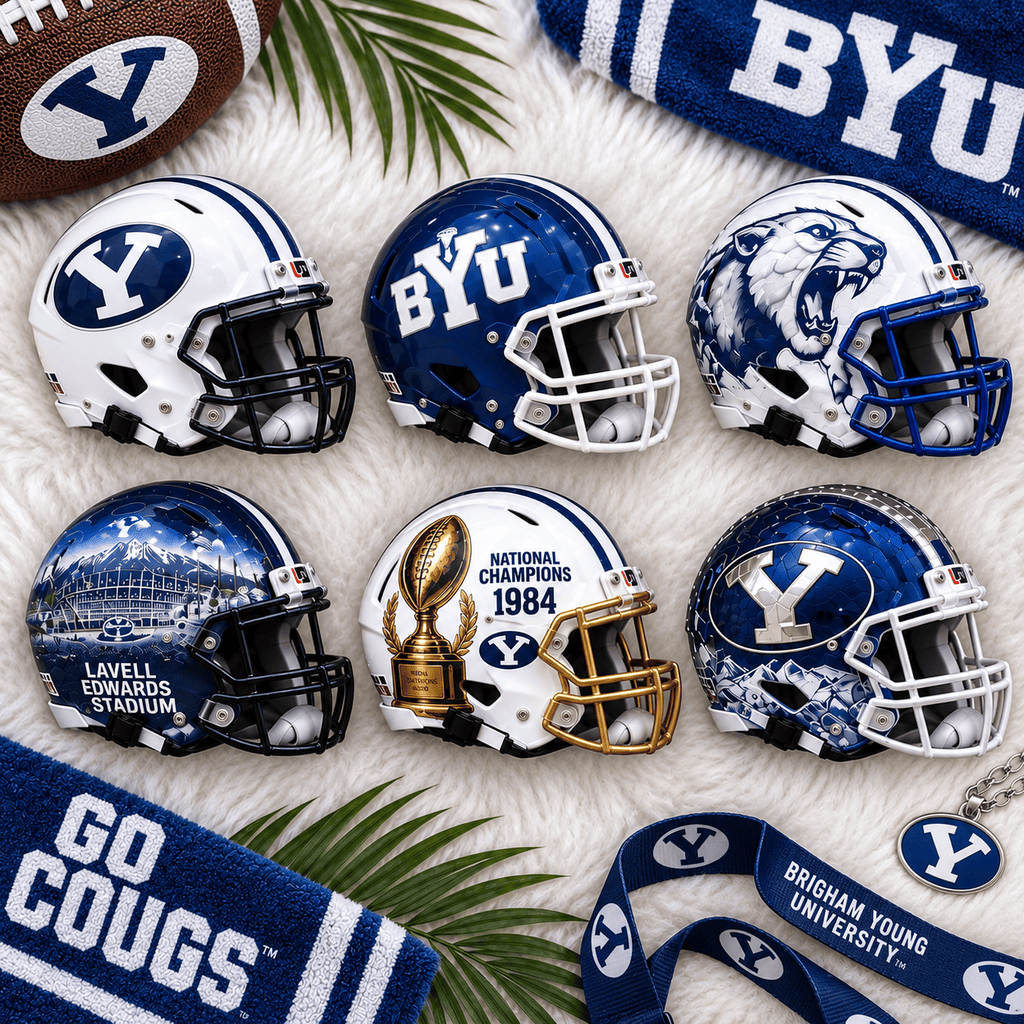 Premium BYU Mini Helmet Collection NPL
