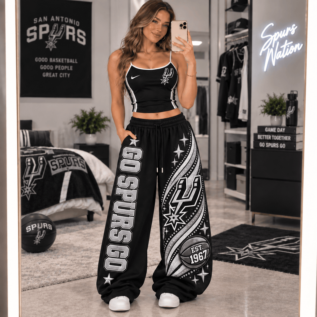 Premium SAS Sports-Inspired Cami & Wide-Leg Pants Set BMD