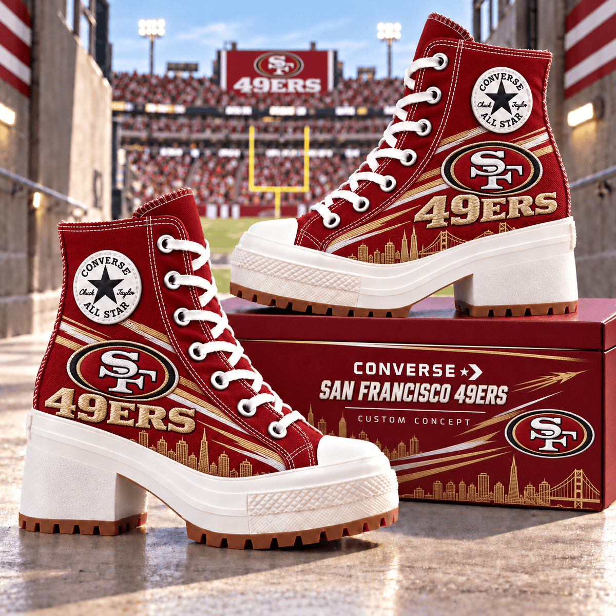 PREMIUM SF49 Heeled High-Top Sneakers TMH