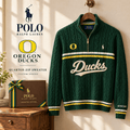 ORD Premium Varsity Cable-Knit Quarter-Zip Sweater NHVH