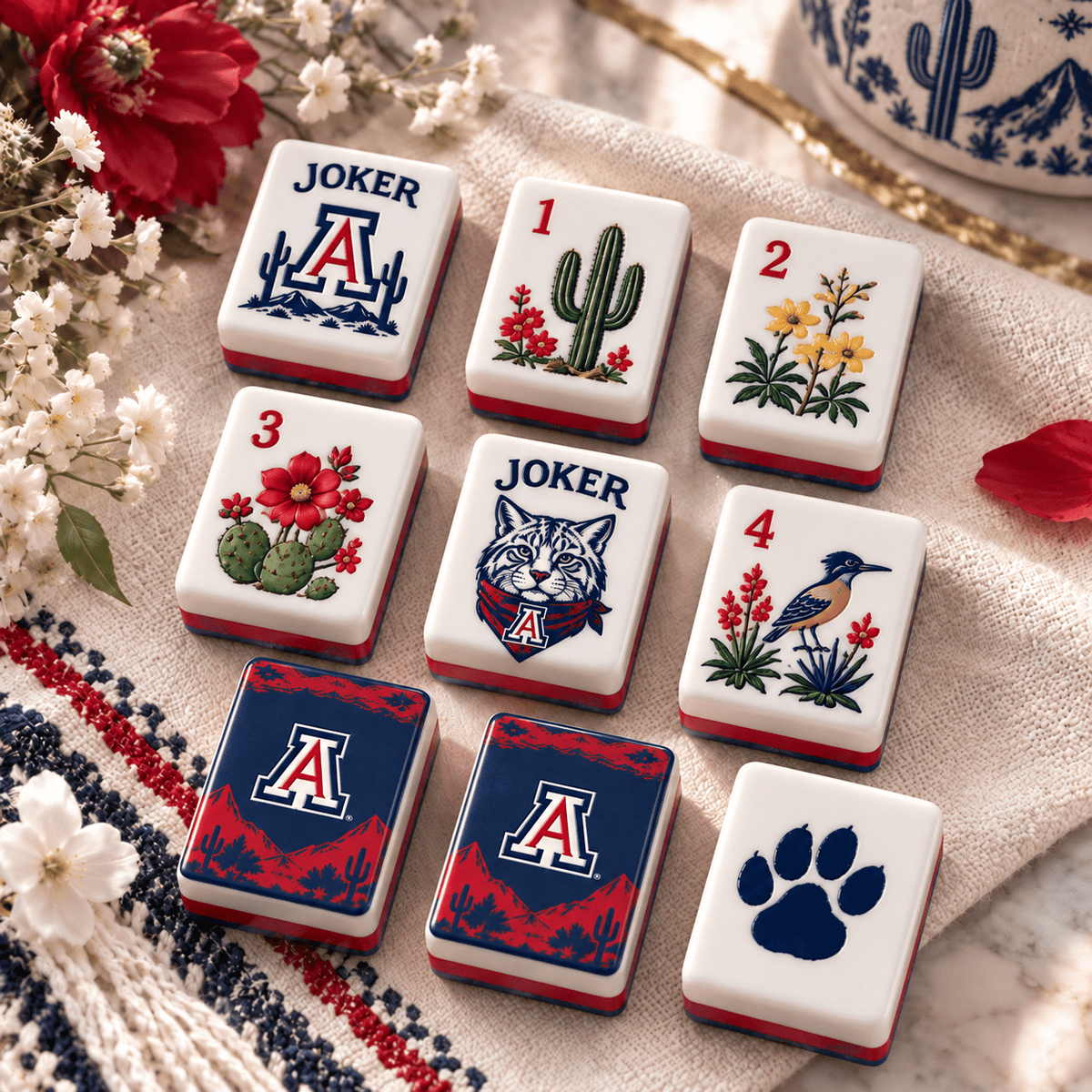 Premium AWC Mahjong Tiles Set TNSM