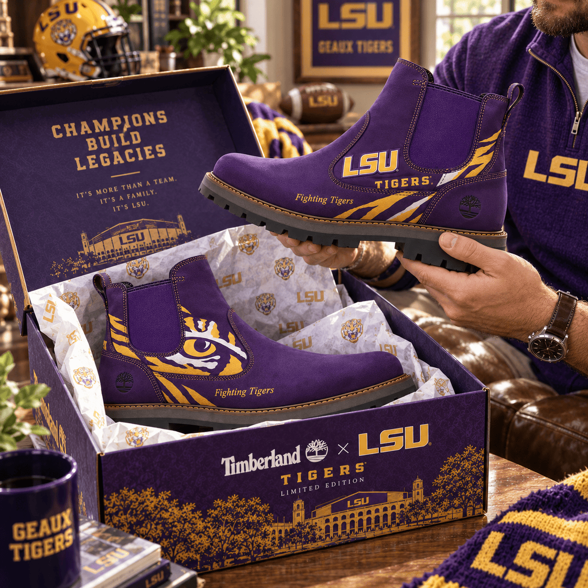 Premium LSU Chelsea Boots TTNL