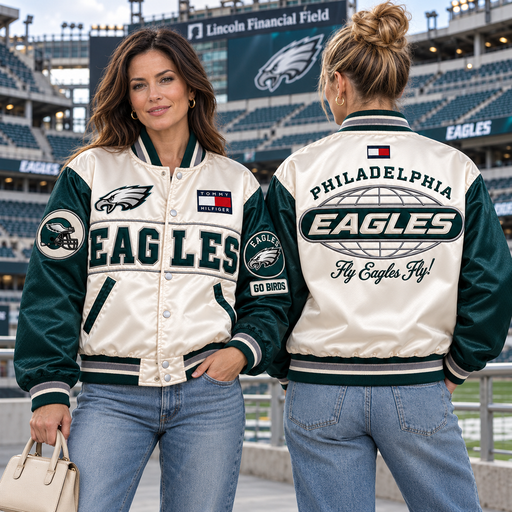 PLDE Satin Boxy Varsity Jacket NTKO