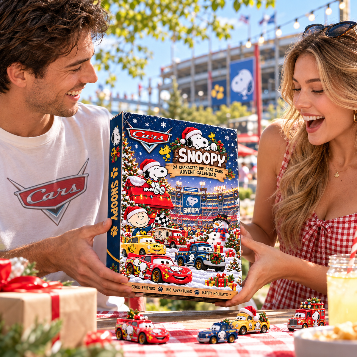 SPNY Premium Character Die-Cast Cars Christmas Advent Calendar NTNA