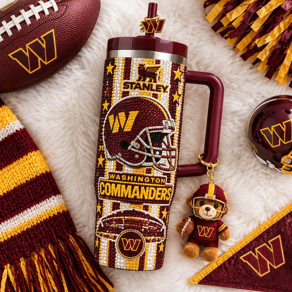 Washington Commanders 40oz Tumbler With Handle TTNL