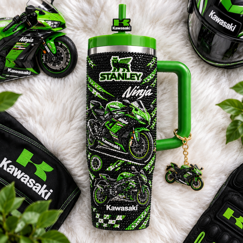 Kawasaki 40oz Tumbler With Handle TTNL